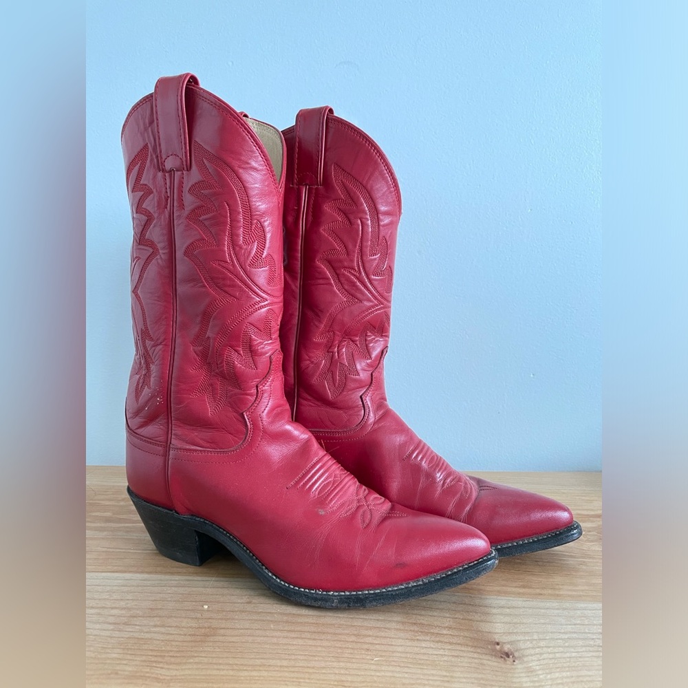 Red Justin Cowboy Boots